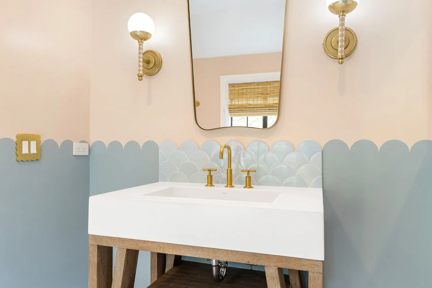 Custom tile and fixtures in a bathroom remodel